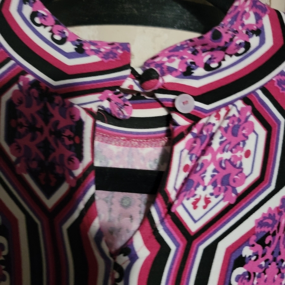 Venus Fushia Print Form Fitted Midi Large - Picture 6 of 6